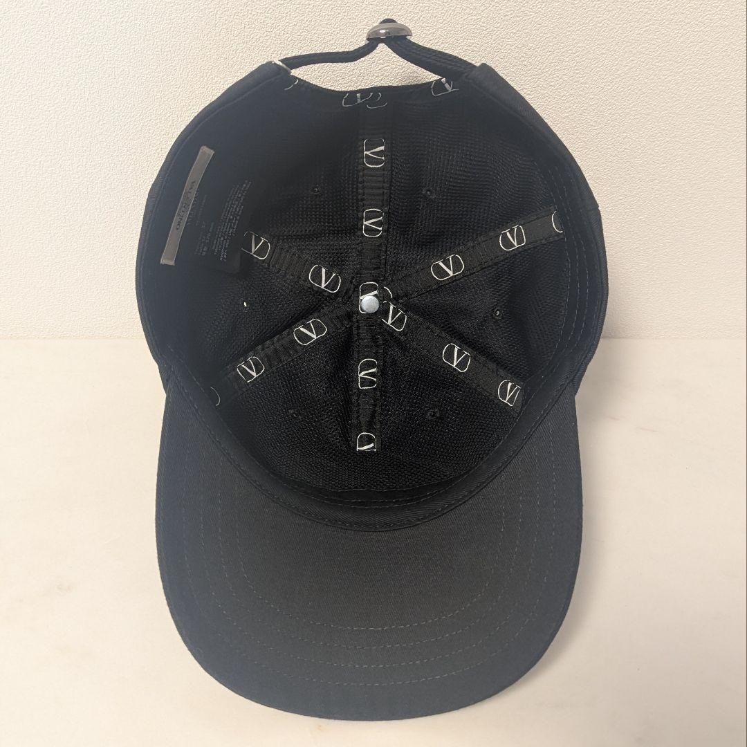 【鑑定済】VALENTINO GARAVANI Vロゴキャップ 57