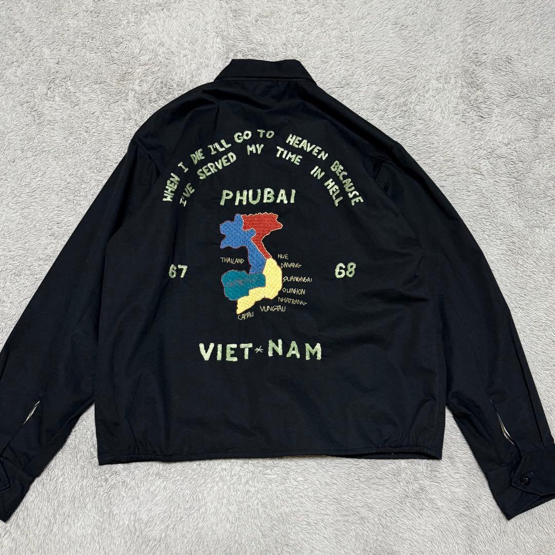 美品　ベトジャン　刺繍ヘタウマ スーベニアジャケットVietnam jumper