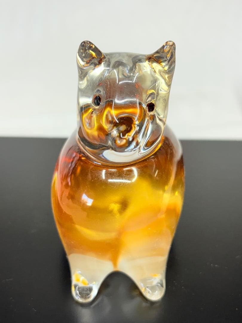 Multi Glass マルティグラス クリスタルガラス 猪 犬 鳥 干支 置物