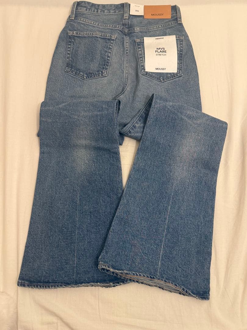 【新品】MOUSSY MVS FLARE デニム 25 新品未使用