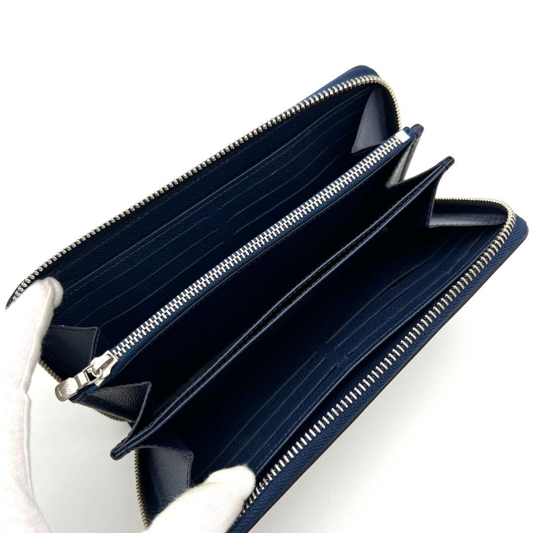 【最高級美品】ルイヴィトン エピ ジッピーウォレット アンディゴブルー C148