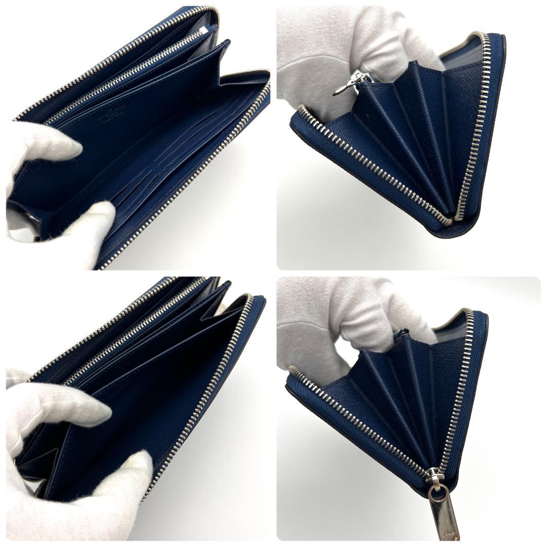 【最高級美品】ルイヴィトン エピ ジッピーウォレット アンディゴブルー C148