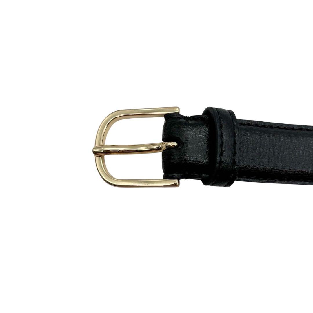未使用品◎ カオス ベルト バックル ゴールド金具 黒 レザー