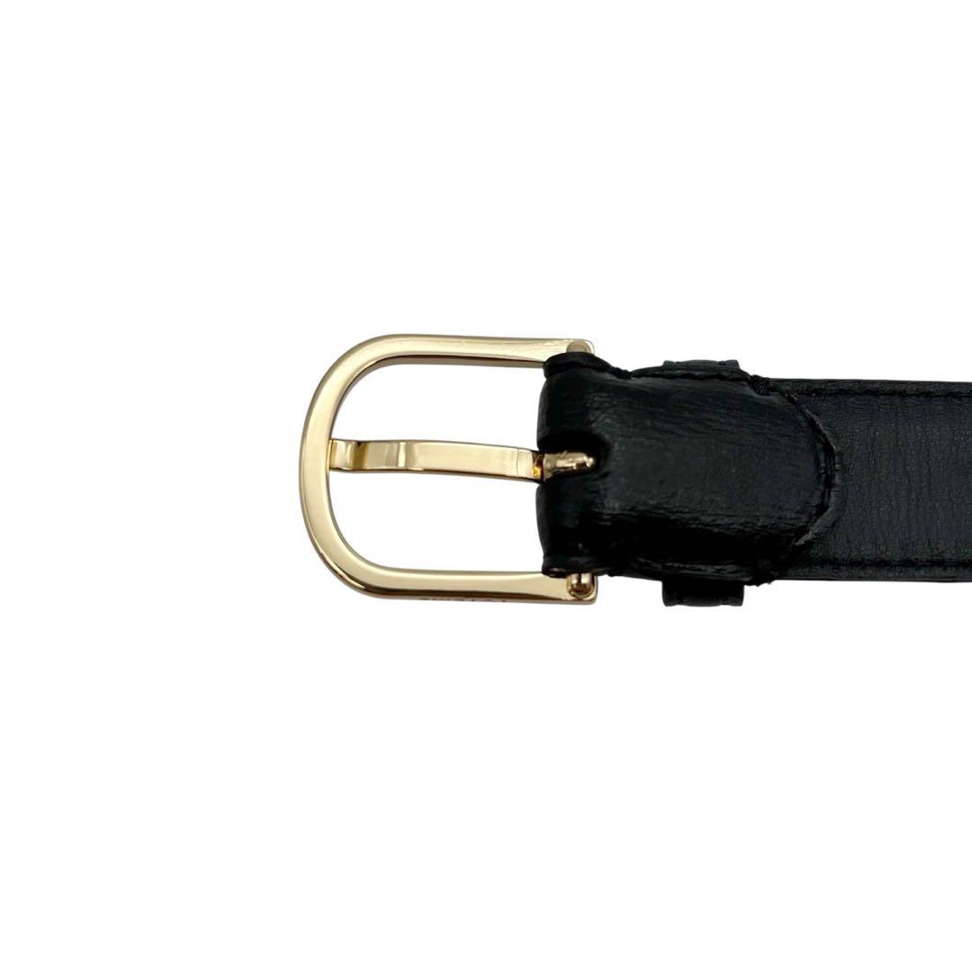未使用品◎ カオス ベルト バックル ゴールド金具 黒 レザー