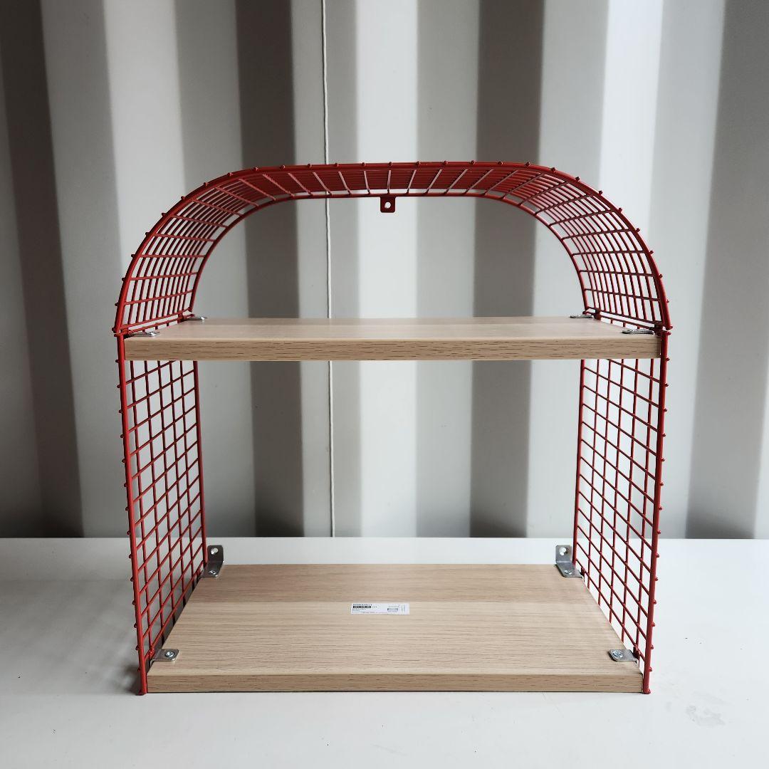 廃盤　IKEA ウォールシェルフ SVENSHULT スヴェンスフルト 赤