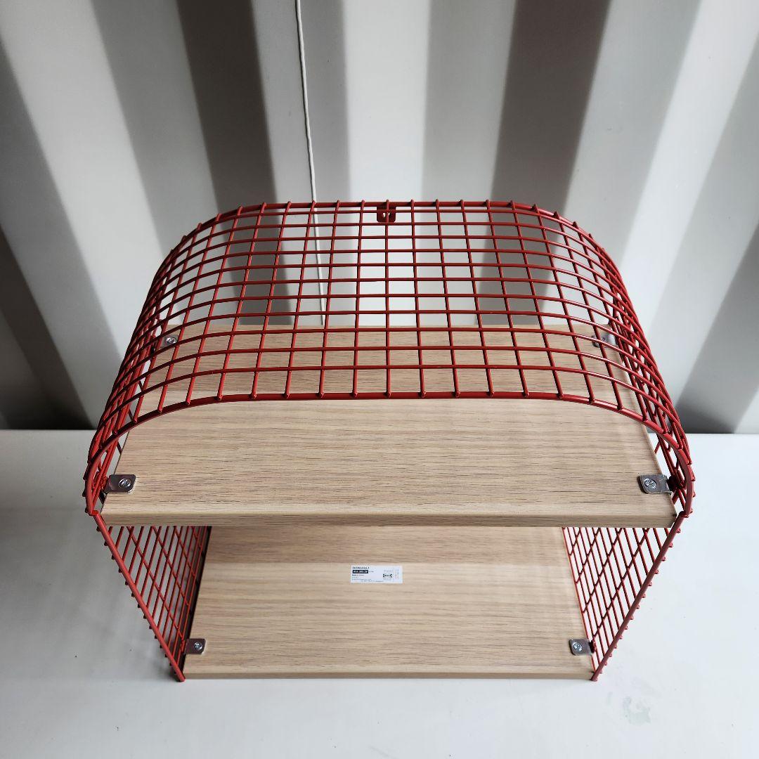 廃盤　IKEA ウォールシェルフ SVENSHULT スヴェンスフルト 赤