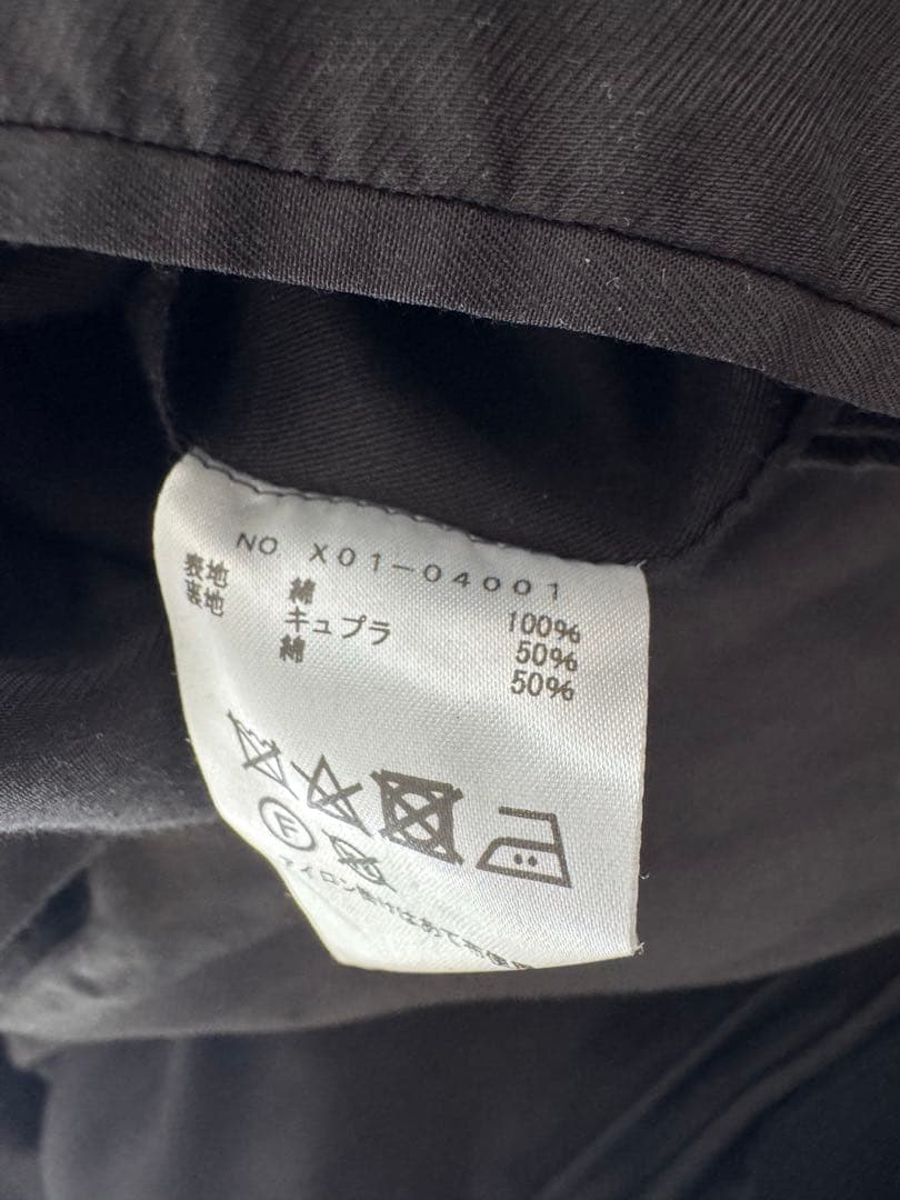 23SS コモリ　comoli サイズ3 タイロッケンコート　ブラック
