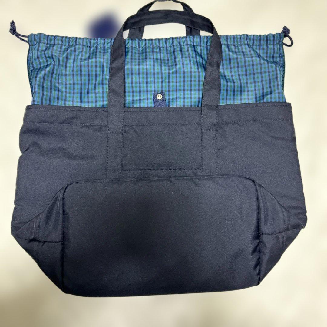 美品　familiar ネイビー マザーズバック
