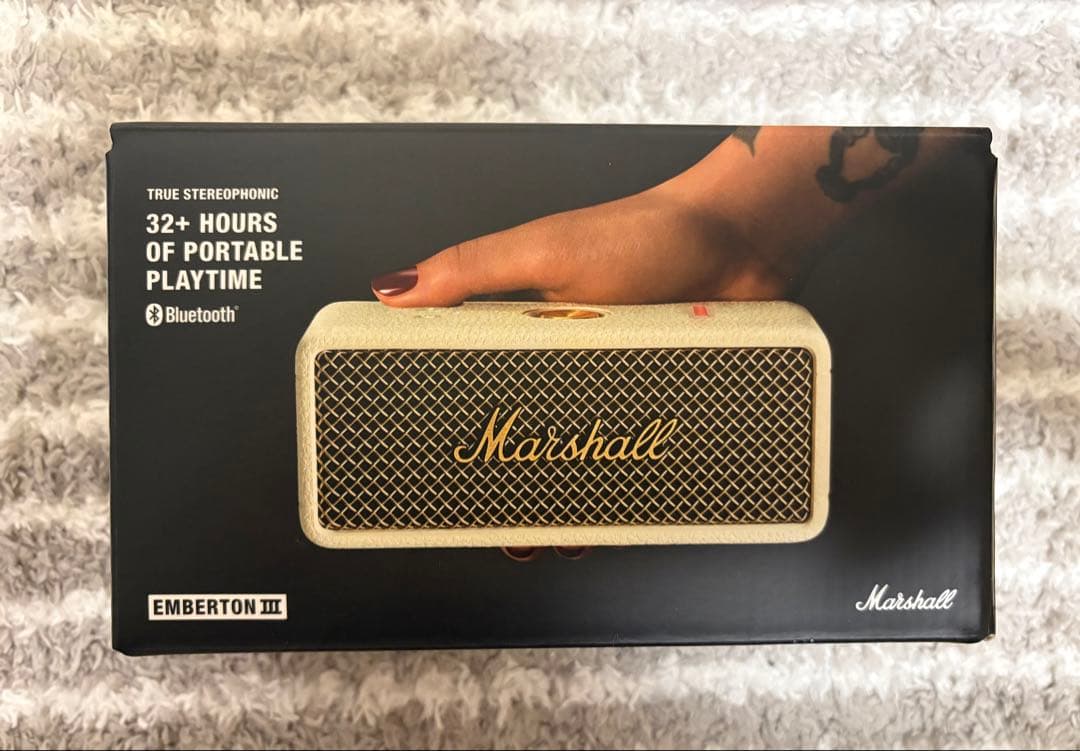 Marshall Emberton IIIクリーム Bluetoothスピーカー
