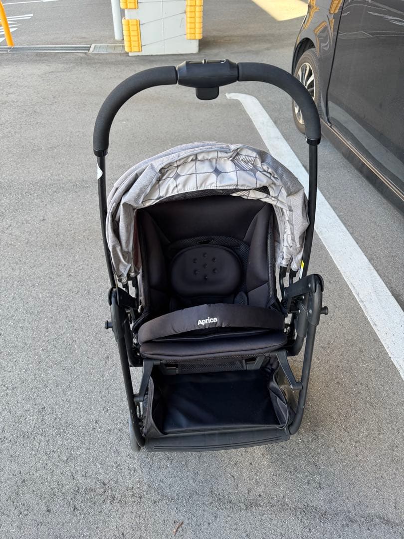 Aprica ベビーカー ルンルンゴー グレー