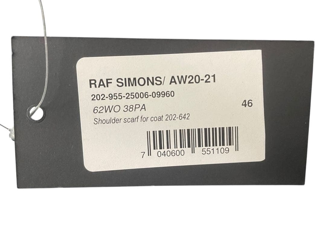 20AW RAF SIMONS(ラフシモンズ) ショルダースカーフ