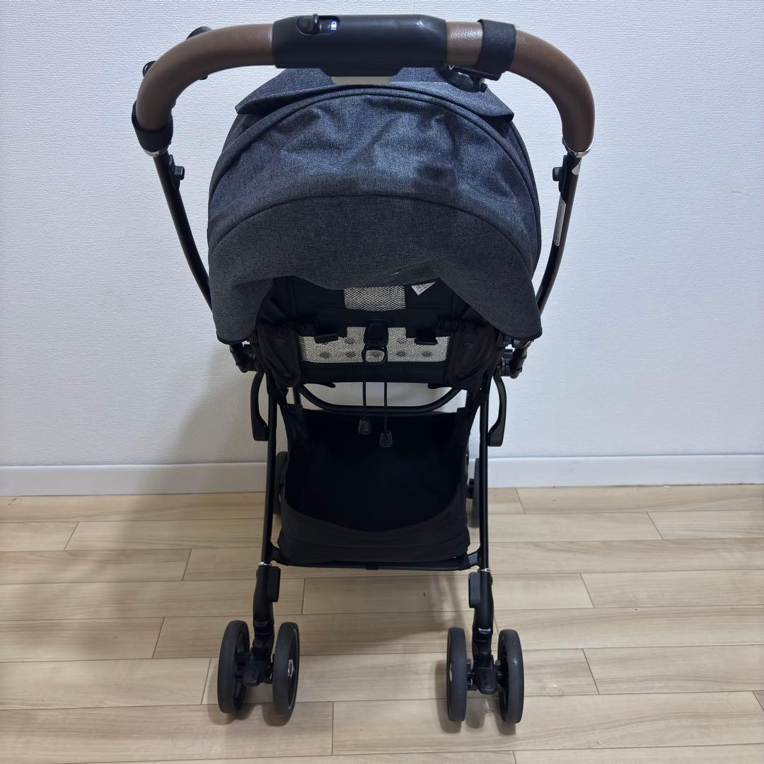 【美品】 Aprica ラクーナクッションフリー ネイビー 2141888