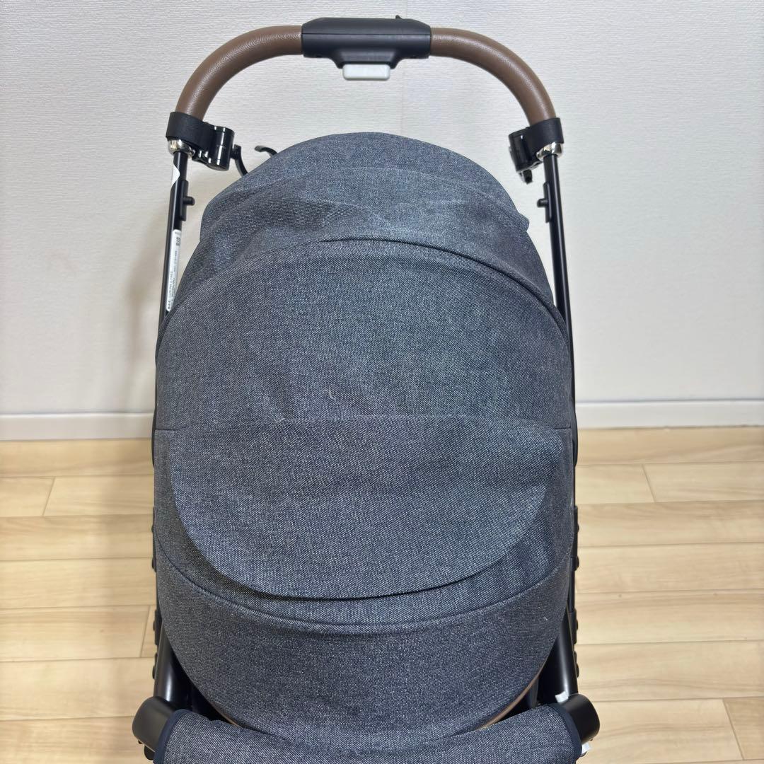 【美品】 Aprica ラクーナクッションフリー ネイビー 2141888