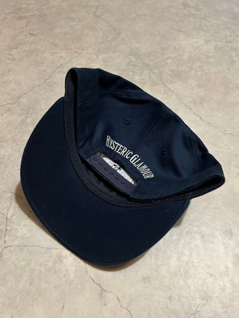HYSTERIC GLAMOUR ネイビーキャップ HYS WHISKY刺繍