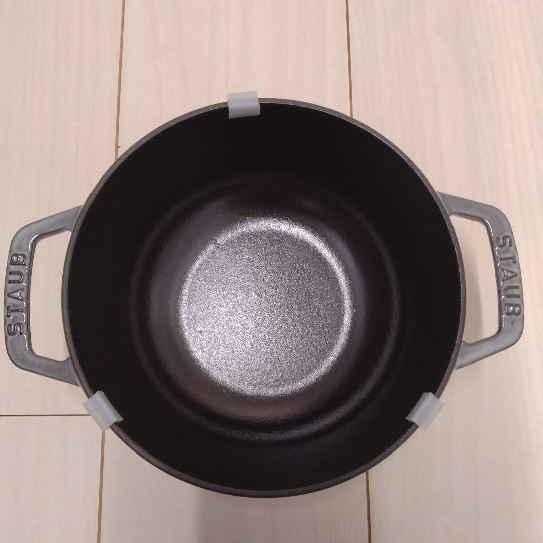 未使用/ストウブ ワナベ M グレー 18cm