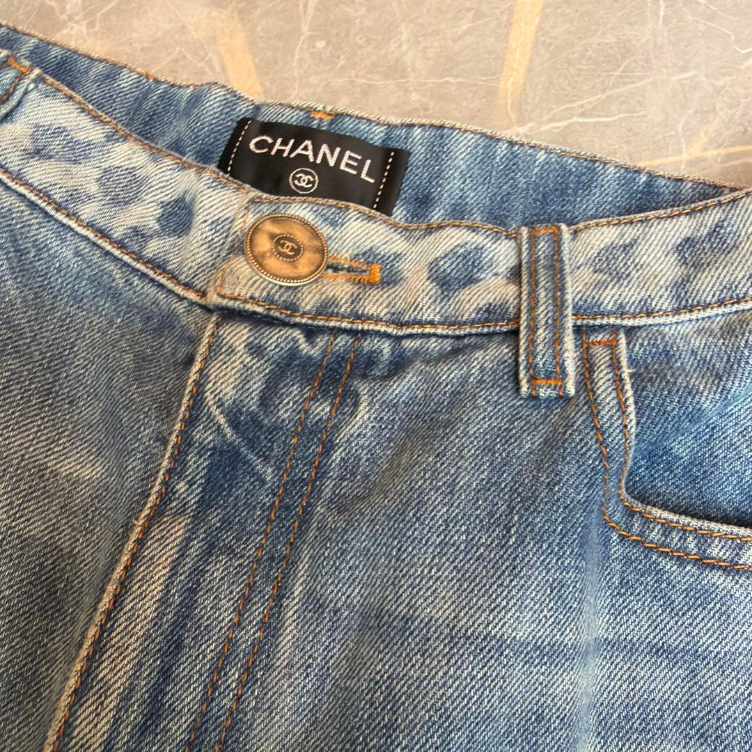CHANEL ライトブルーデニムパンツ　36