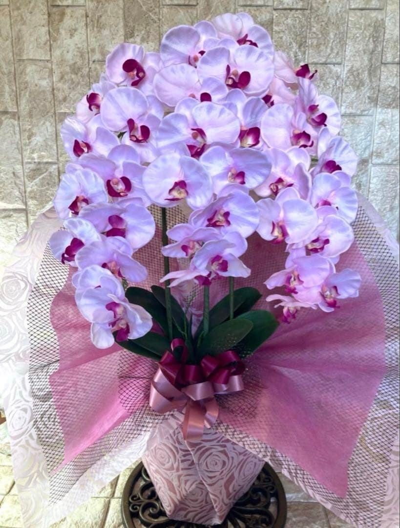 光触媒　人工観葉植物　ウォールグリーン　フェイク　胡蝶蘭大輪３Ｆ薄Ｐ784