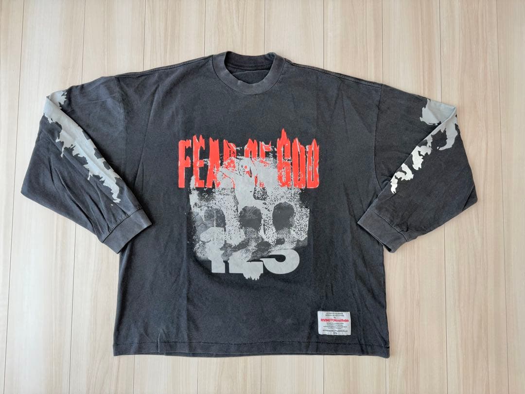 RRR123 Fear Of God ロンT 黒 長袖Tシャツ XL 試着のみ