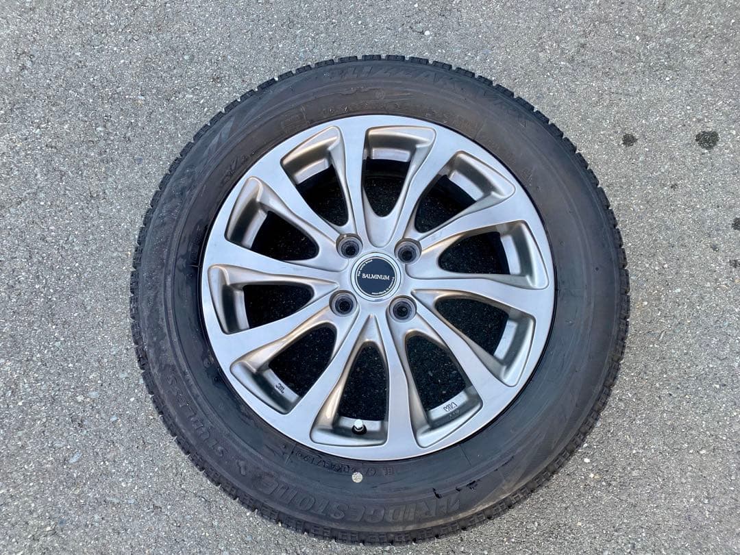 【バリ溝】スタッドレスタイヤ&ホイール185/60R15 ブリヂストンVRX