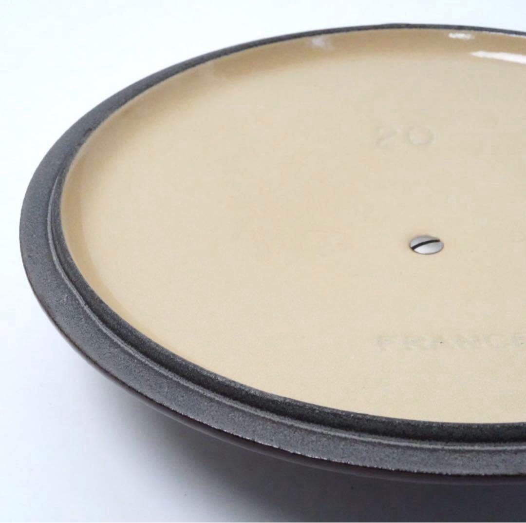 【美品】LE CREUSET　ココット ロンド チェスナット　20cm