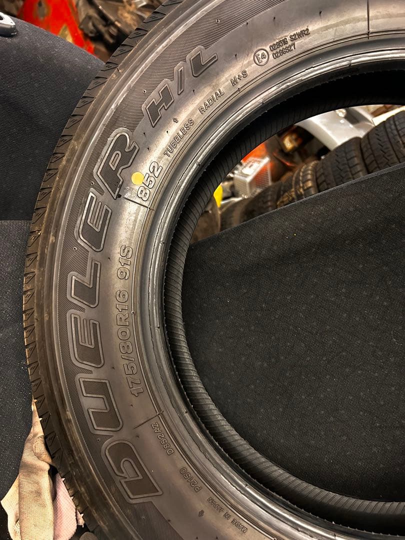 タイヤ・ホイール BRIDGESTONE 175/80R16 91S DUELER