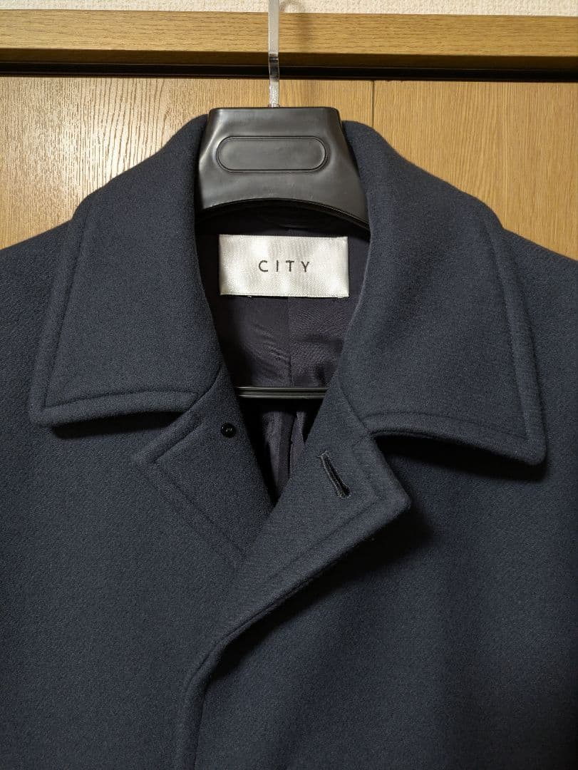 【極美品】バルカラーコート/SUPER140S　BALCOLLAR COAT