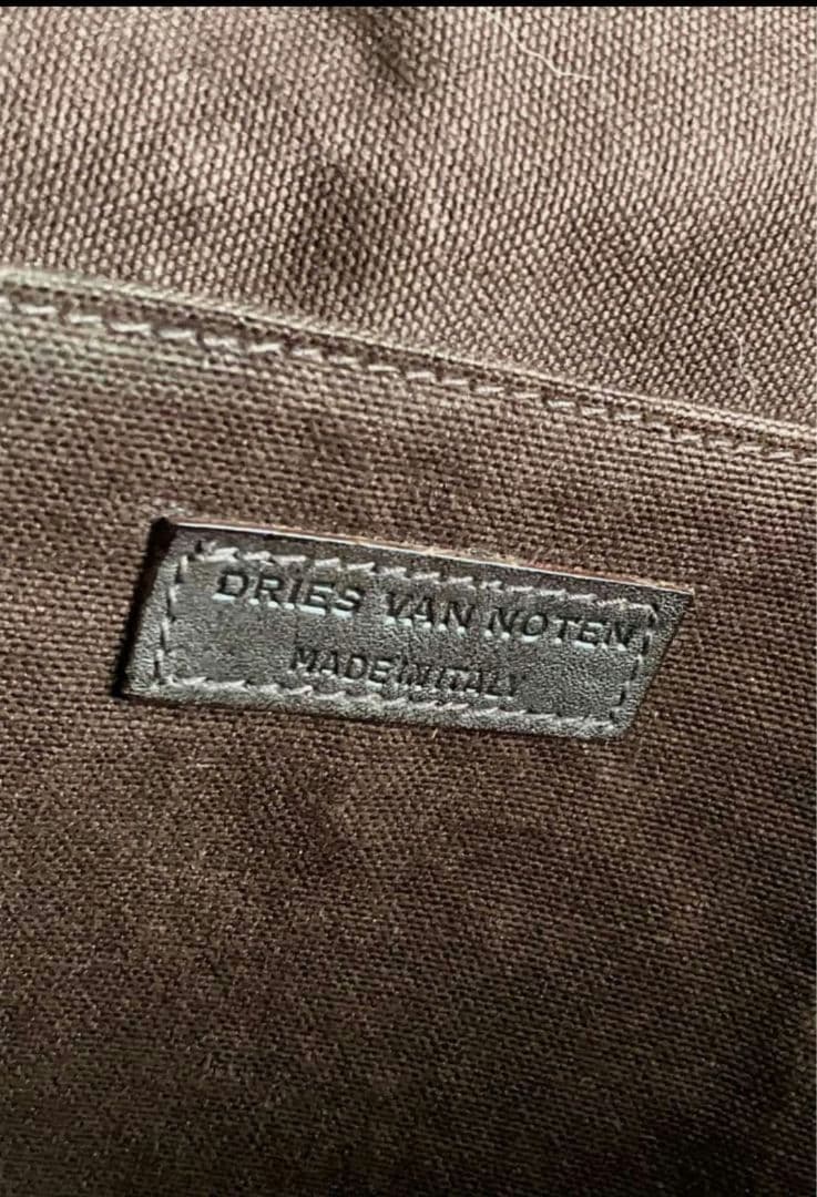 dries van noten ハラコ メッセンジャー バッグ