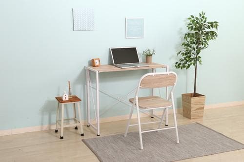 【新品・送料無料】フォールディングデスク　エスタ　ＷＨ