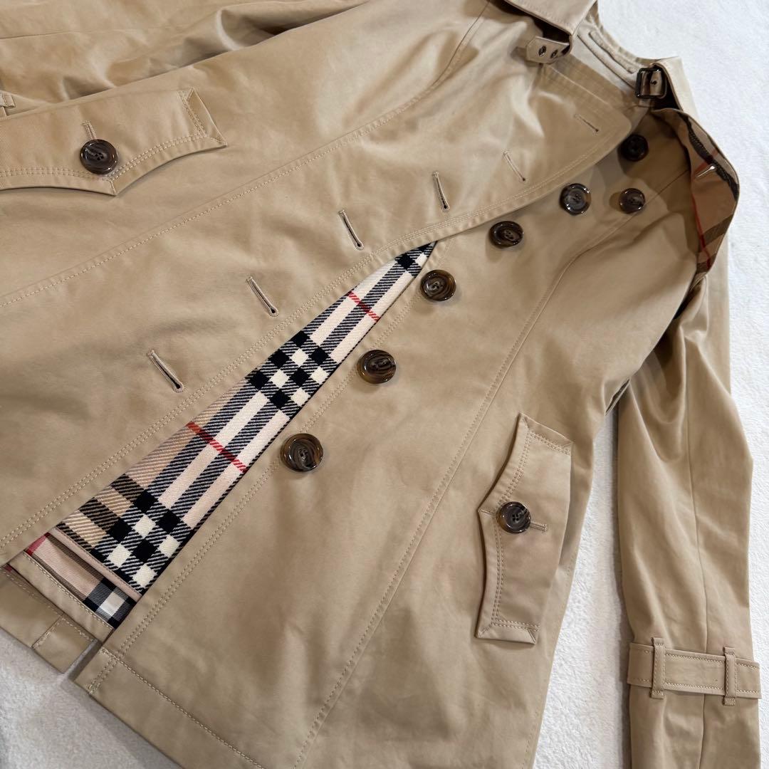 バーバリーブルーレーベル　トレンチコート　ライナー付　ノバチェック　ベージュ　L