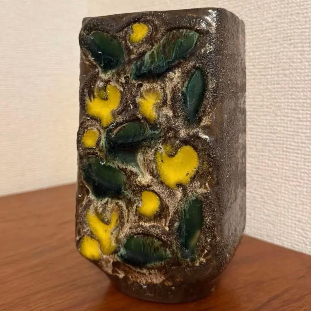 strehla 17cm fat lava ファットラバ 花瓶 ビンテージ