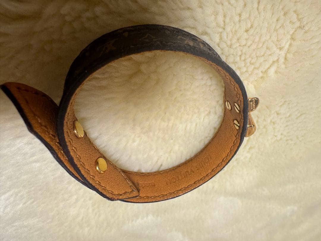 Louis Vuitton ブラウンレザーブレスレット