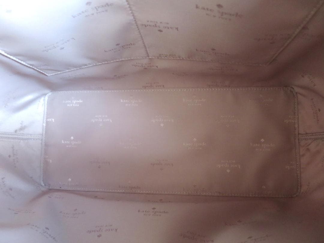 美品ケイトスペード　スペード フラワーコーテッド キャンバストート　ラージ肩掛け