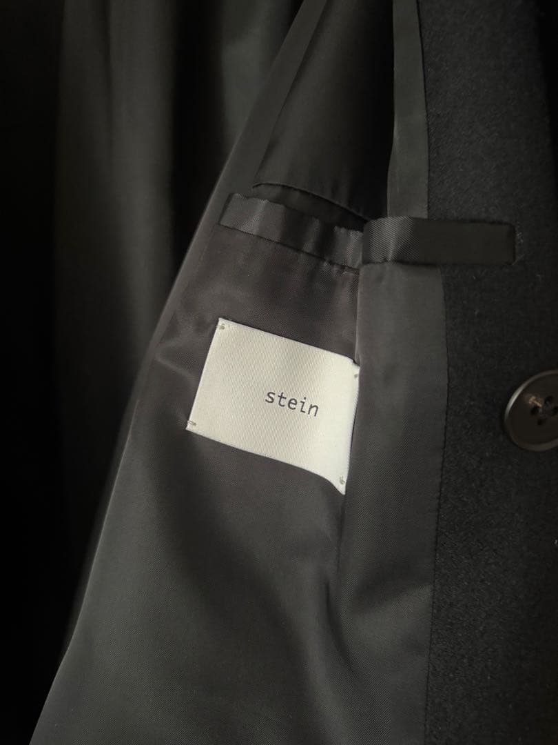 ジャケット・アウター MELTON DOUBLE BREASTED COAT BLACK