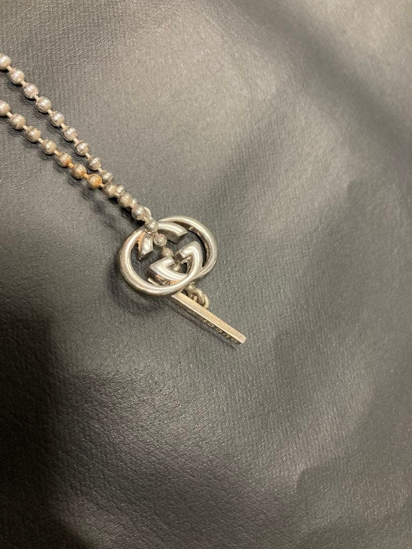 GUCCI グッチ ネックレス インターロッキングG トグル ボールチェーン