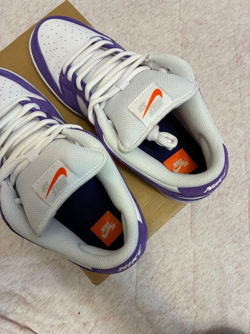 NIKE sb dunk low オレンジレーベル　パープル