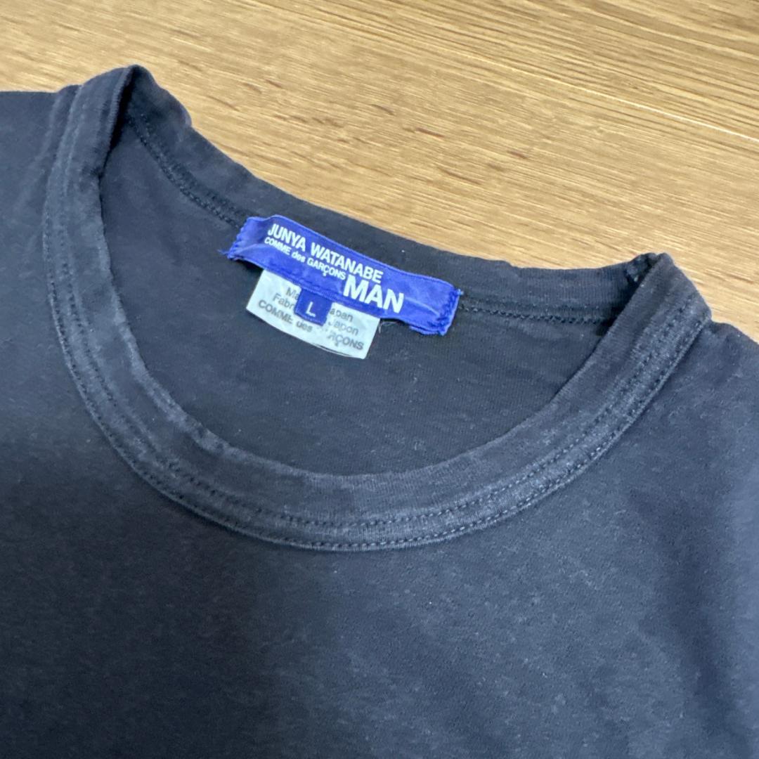 【Junya Watanabe MAN】 黒ロンTシャツ サイズL