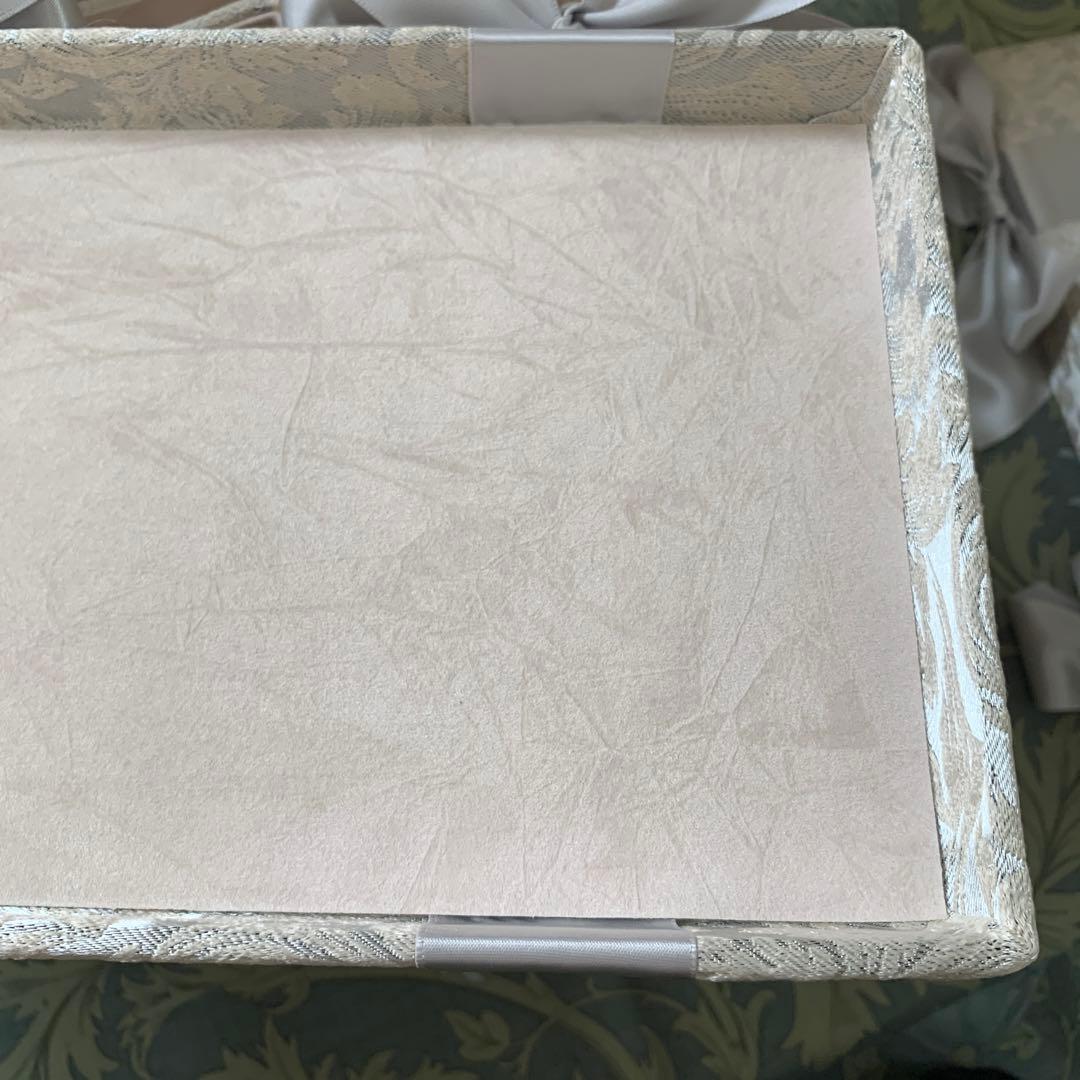 ＊インテリア雑貨 / リボン カルトナージュ 収納Box (3Pセット)小物入れ