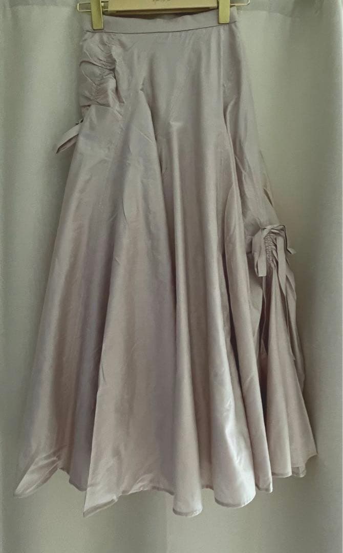 スカート Her lip to Be Mine Gather Ribbon Skirt