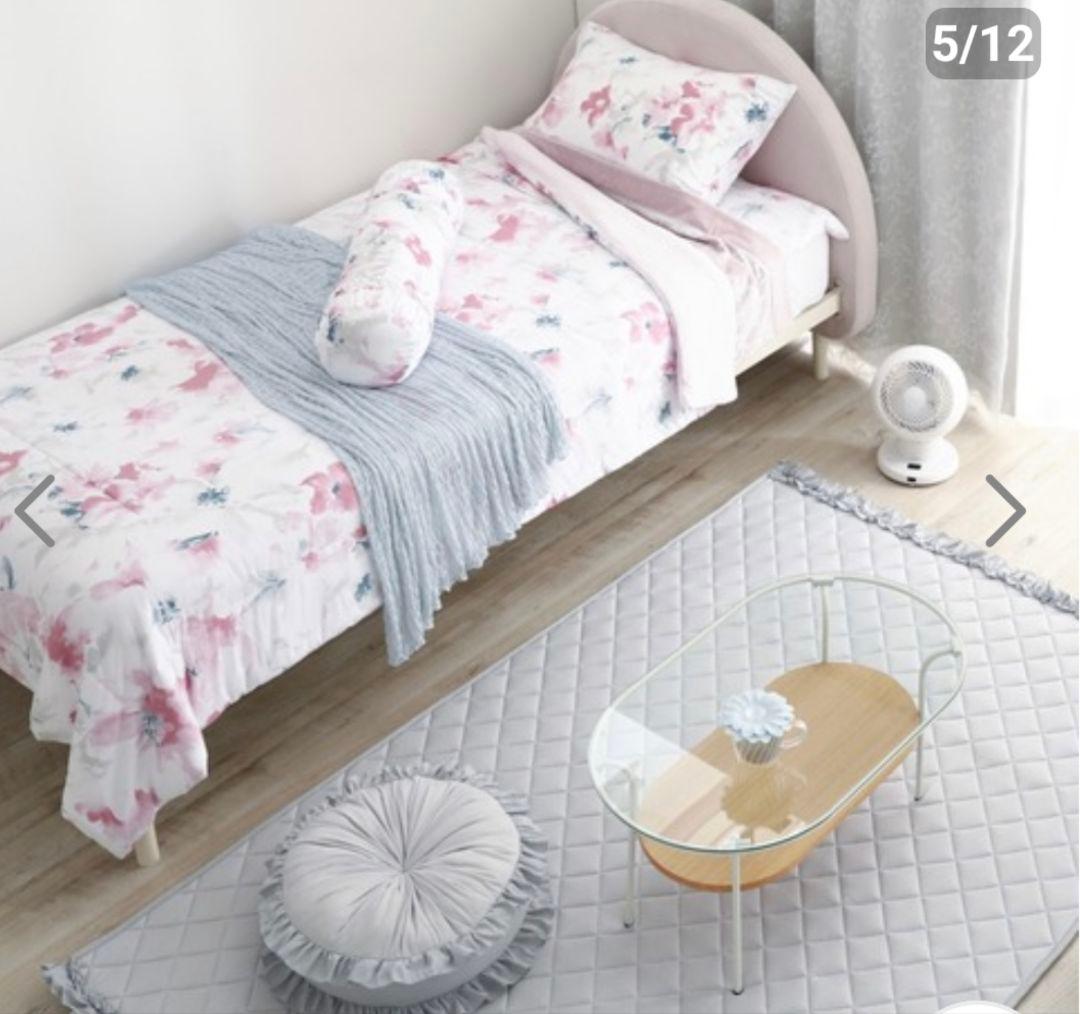 ☆新品未使用☆フランフラン　ふわろ　掛け布団　フラワーピンク　シングル　冷感