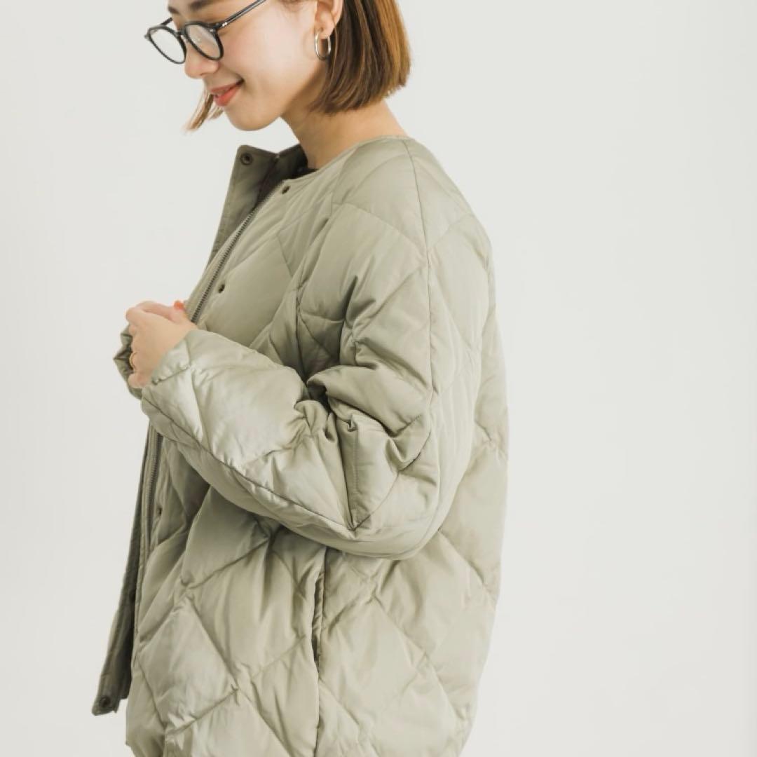 URBAN RESEARCH　アクータ　コクーンキルティングダウン　ミント