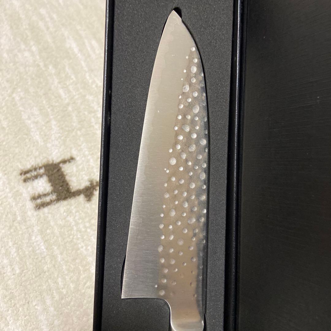 佐治武士 福井越前刃物 三徳包丁 刃渡18cm カリン柄