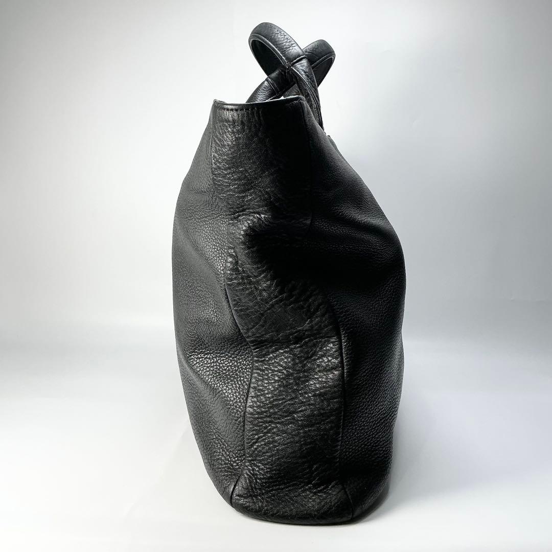 PORTER　トートバッグ　ブラックレザー　大容量　ビジネス