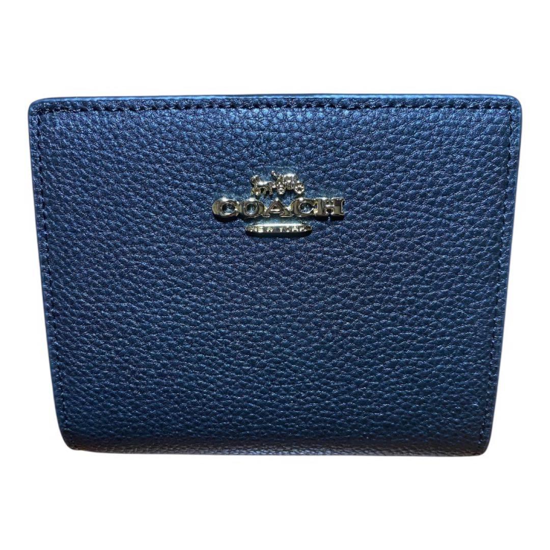 ⭐️新品未使用⭐️　COACH　コーチ　二つ折り　財布　ブラック　箱付き