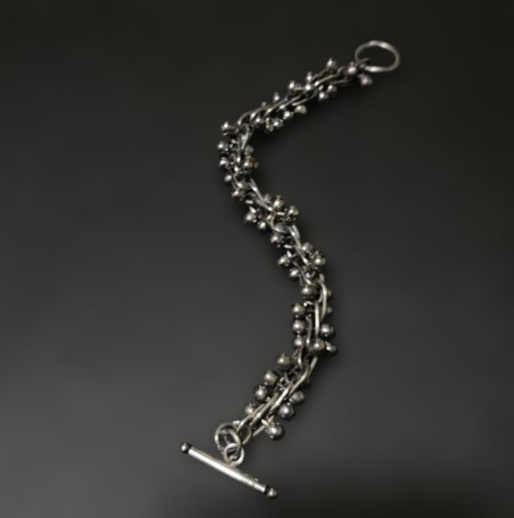 Vintage メキシコ シルバー DNA リンク ブレスレット