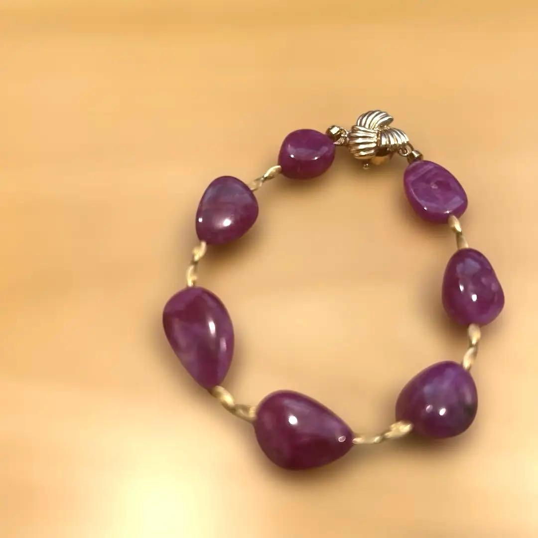 18K　ルビー　ブレスレット