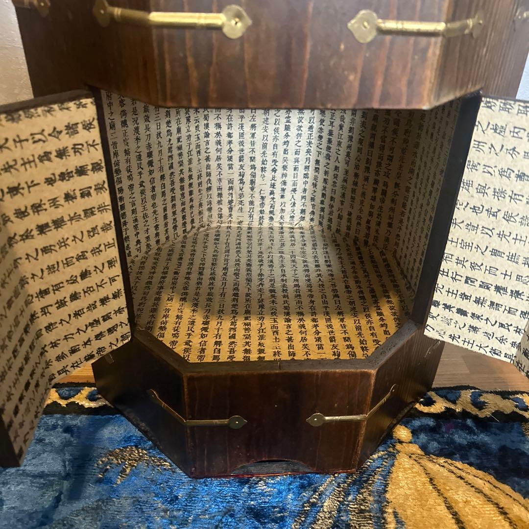 瞬間的お値下げ❣️アンティーク李朝家具　八角箱　帽子入れ 収納箱　韓国美術