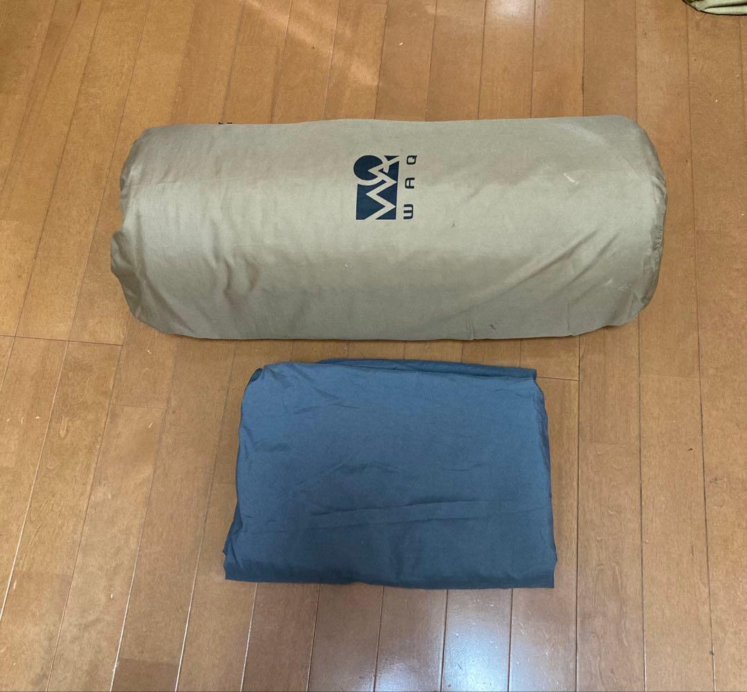 WAQ コット（カーキ）+替えシート（ブラック）+WAQマット+マット用シーツ