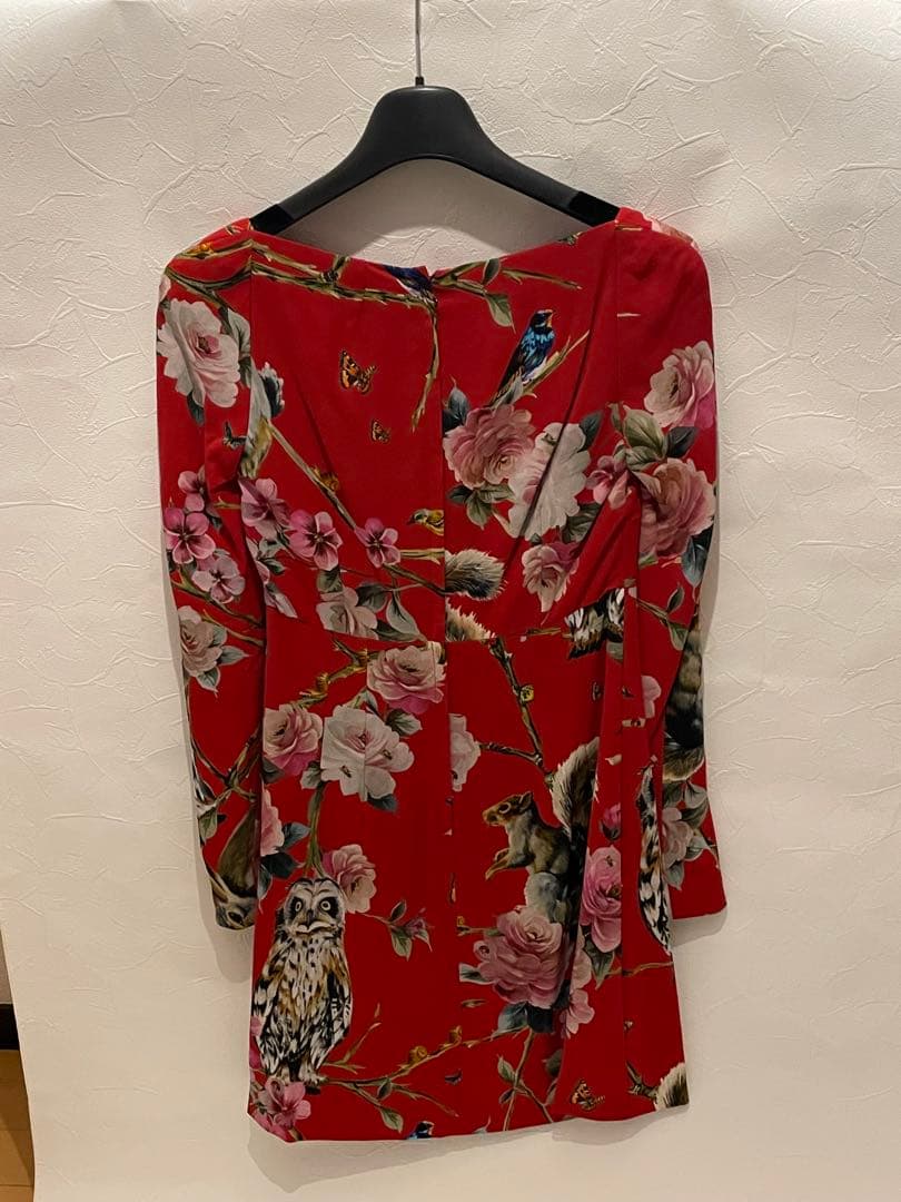 Dolce & Gabbana 花柄ワンピース 赤