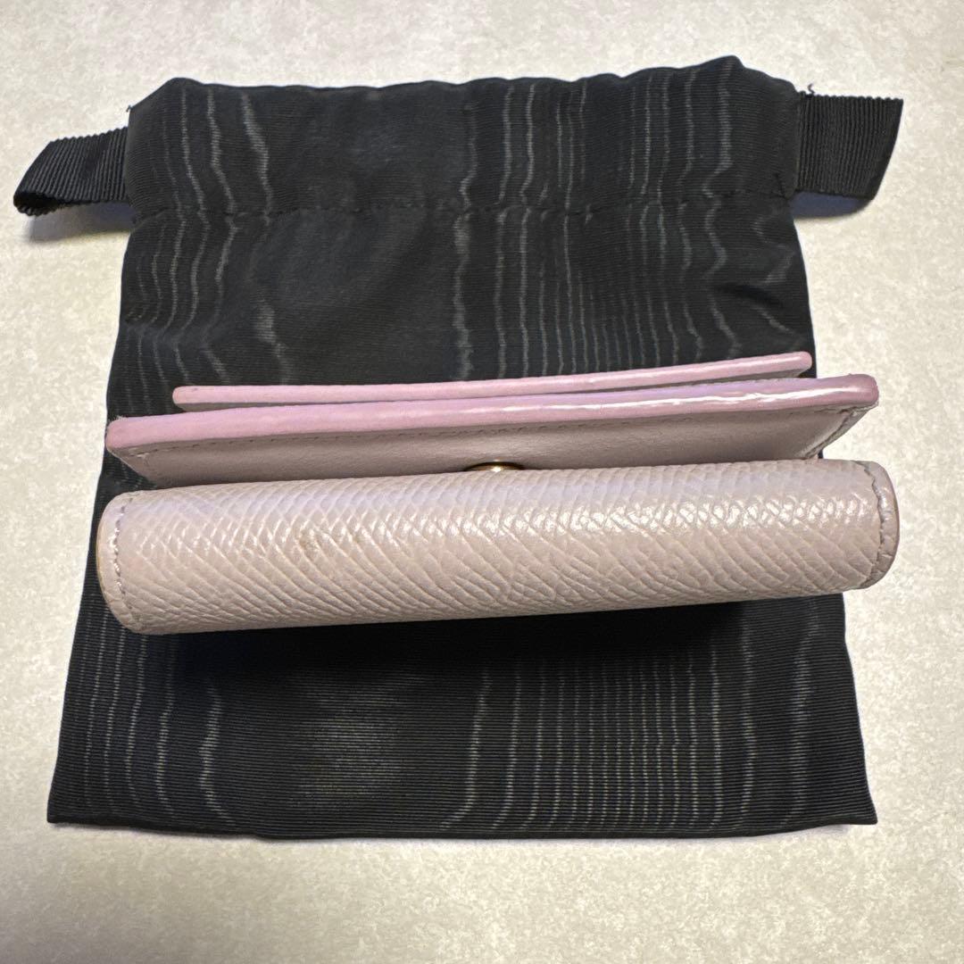 CELINE Faldel Compact Wallet ラベンダーグレー
