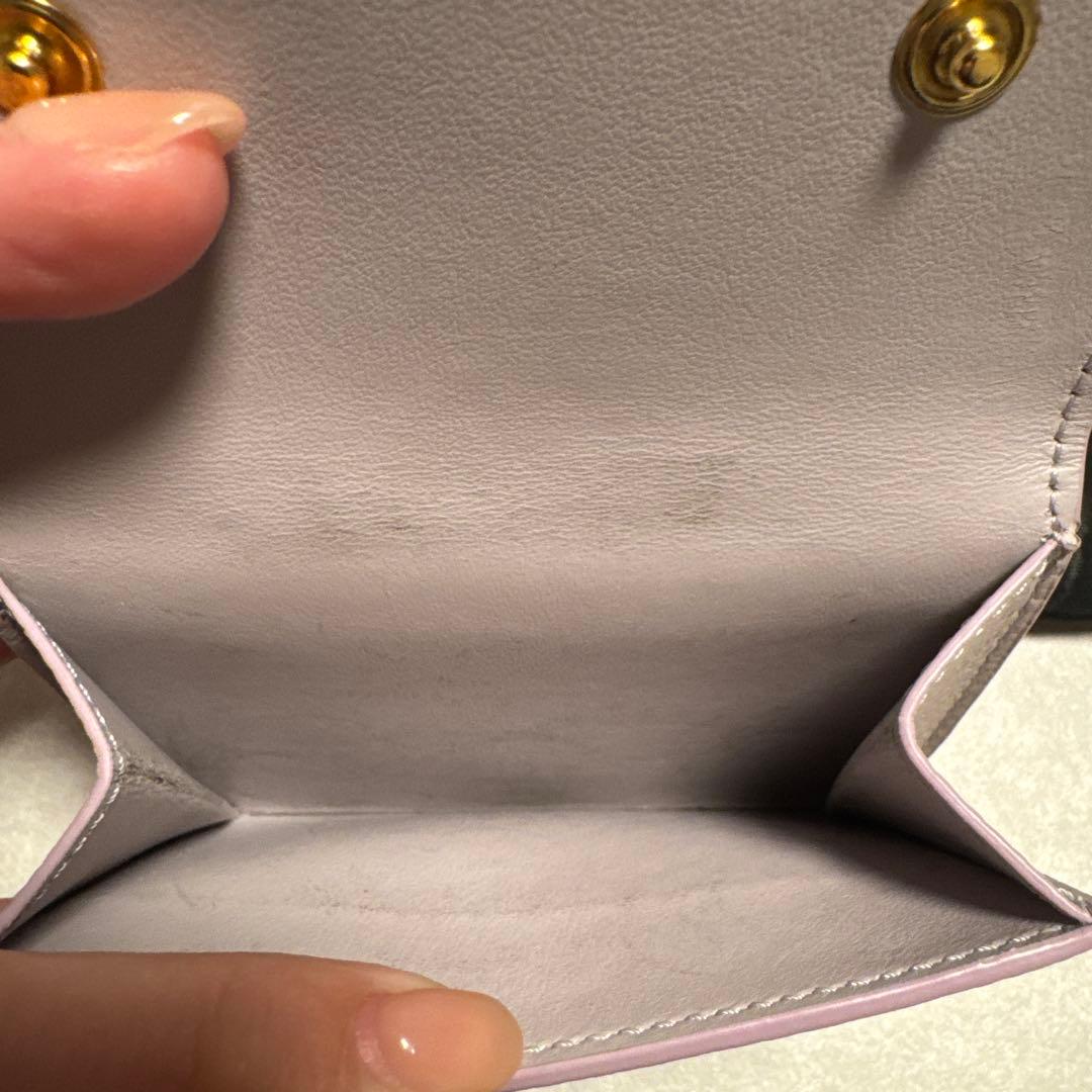 CELINE Faldel Compact Wallet ラベンダーグレー